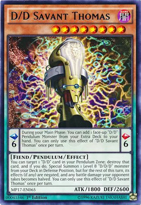 D/D Savant Thomas - MP17-EN065 - Rare 