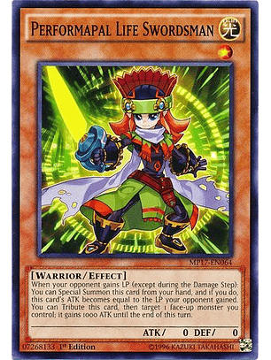 Performapal Life Swordsman - MP17-EN064 - Common