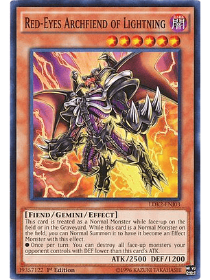 Red-Eyes Archfiend of Lightning - LDK2-ENJ03 - Common 