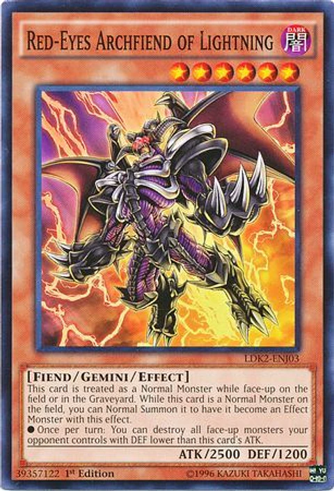 Red-Eyes Archfiend of Lightning - LDK2-ENJ03 - Common 