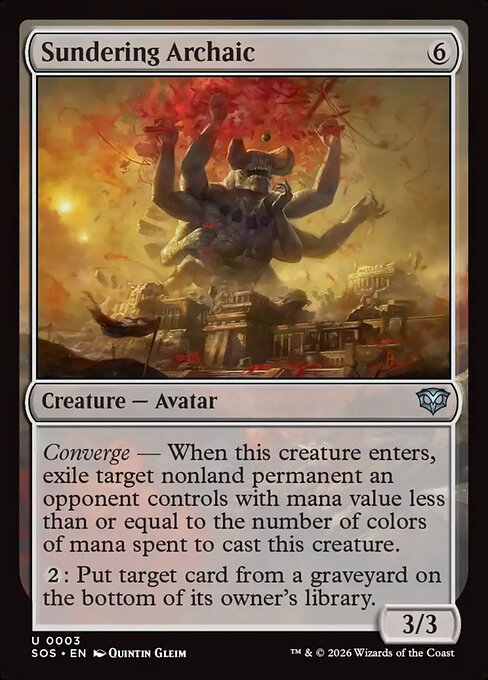 Sundering Archaic - SOS-0003 - Uncommon 1