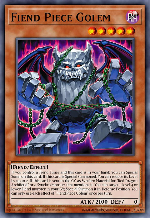 Fiend Piece Golem - BLZD-EN003 - Common
