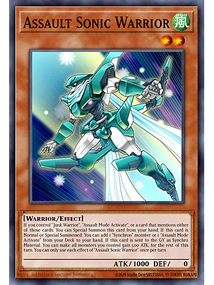 Assault Sonic Warrior - BLZD-EN005 - Common
