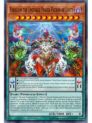 Vidolium the Unstable Power Patron of Unity - BLZD-EN010 - Super Rare