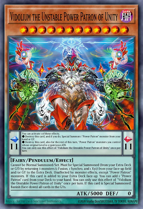 Vidolium the Unstable Power Patron of Unity - BLZD-EN010 - Super Rare