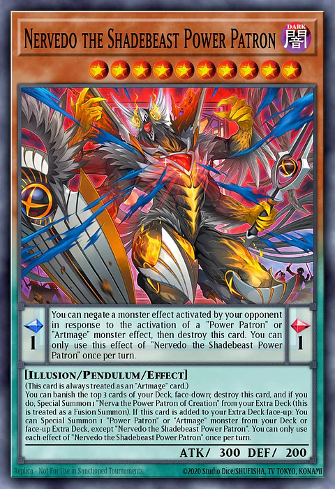 Nervedo the Shadebeast Power Patron - BLZD-EN011 - Ultra Rare