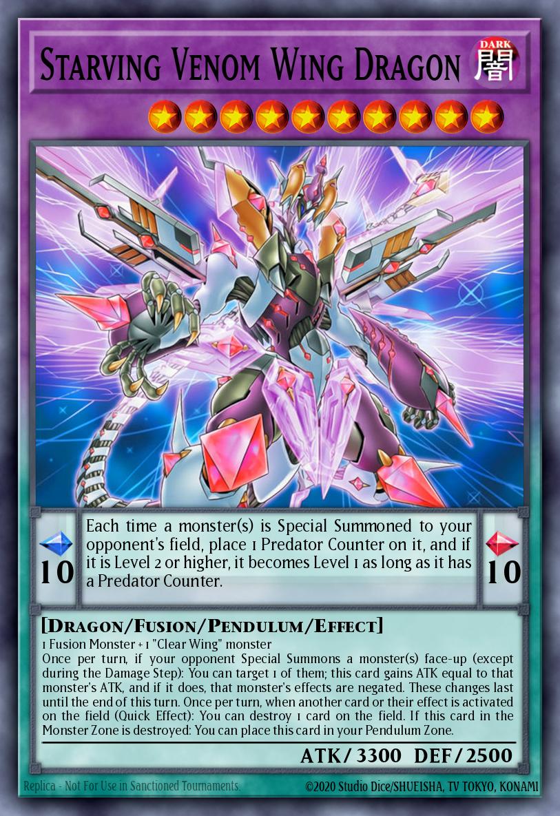 Starving Venom Wing Dragon - BLZD-EN031 - Super Rare 1