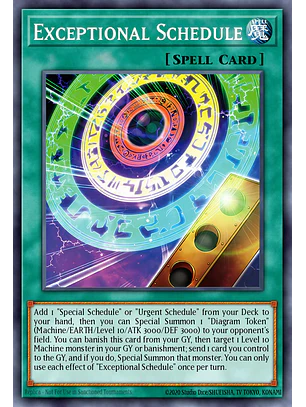 Exceptional Schedule - BLZD-EN054 - Secret Rare