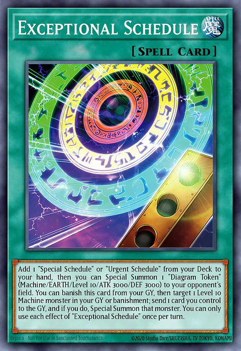Exceptional Schedule - BLZD-EN054 - Secret Rare