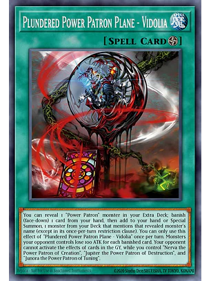 Plundered Power Patron Plane - Vidolia - BLZD-EN057 - Super Rare