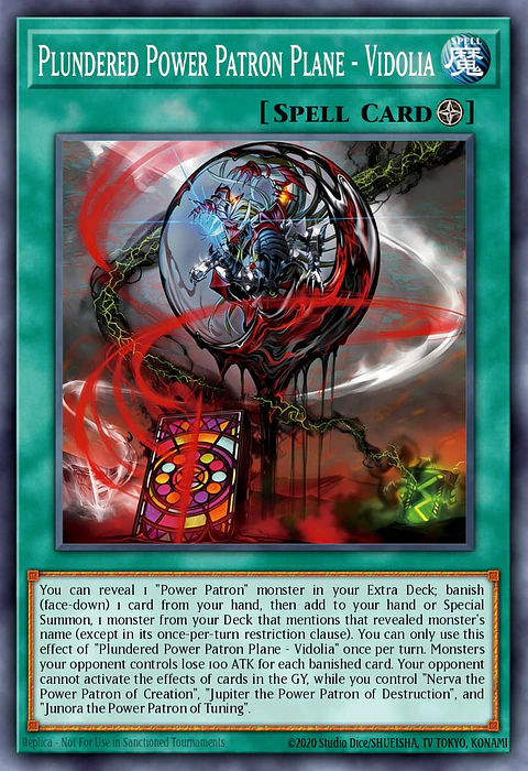 Plundered Power Patron Plane - Vidolia - BLZD-EN057 - Super Rare