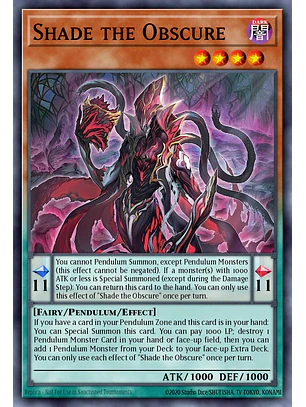 Shade the Obscure - BLZD-EN083 - Secret Rare