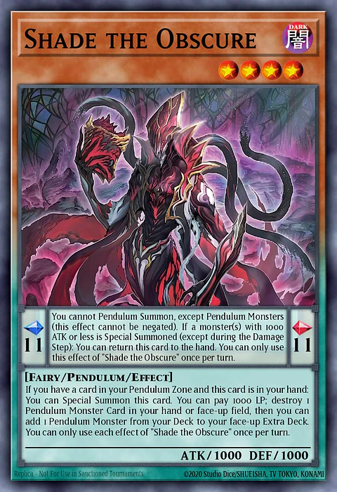 Shade the Obscure - BLZD-EN083 - Secret Rare