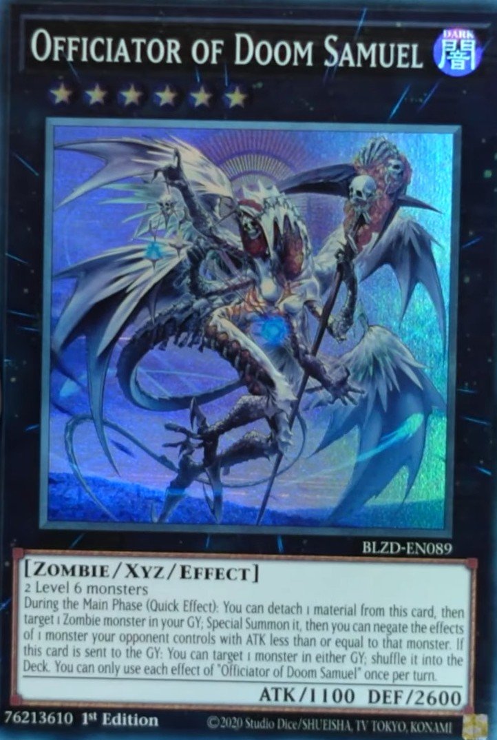 Officiator of Doom Samuel - BLZD-EN089 - Super Rare 1