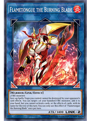 Flametongue the Burning Blade - BLZD-EN099 - Super Rare
