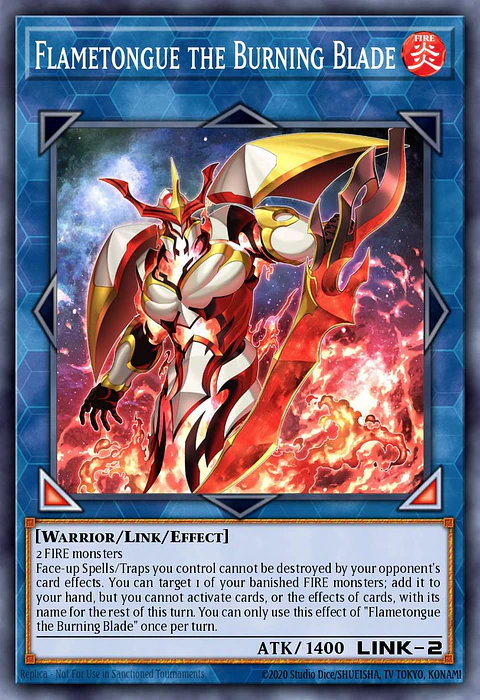 Flametongue the Burning Blade - BLZD-EN099 - Super Rare