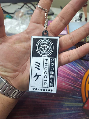 Llavero Placa kakegurui - Minina 