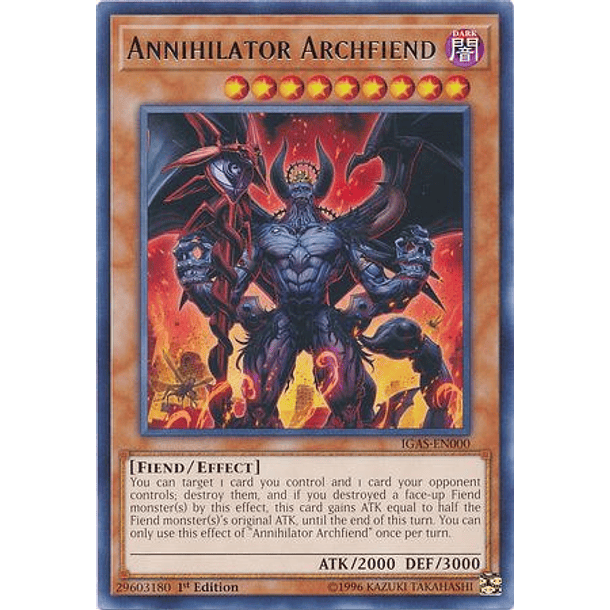Annihilator Archfiend - IGAS-EN000 - Rare