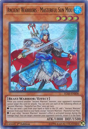 Ancient Warriors - Masterful Sun Mou - IGAS-EN008 - Ultra Rare 1