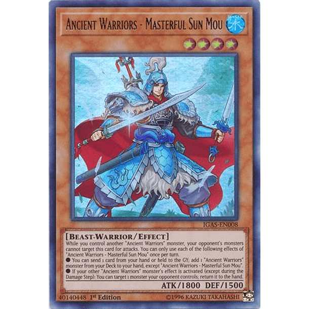 Ancient Warriors - Masterful Sun Mou - IGAS-EN008 - Ultra Rare