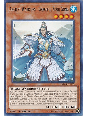Ancient Warriors - Graceful Zhou Gong - IGAS-EN009 - Rare