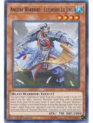 Ancient Warriors - Eccentric Lu Jing - IGAS-EN010 - Rare