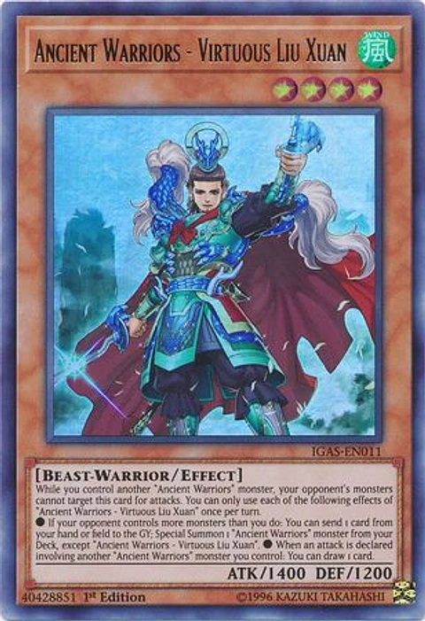 Ancient Warriors - Virtuous Liu Xuan - IGAS-EN011 - Ultra Rare
