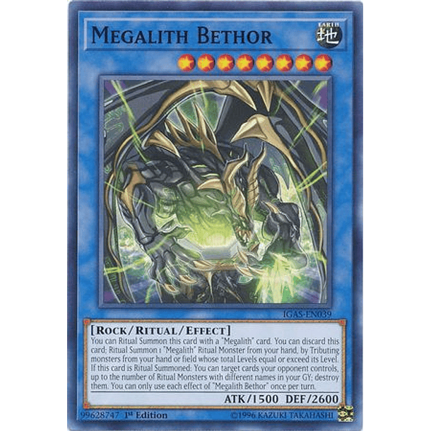 Megalith Bethor - IGAS-EN039 - Common