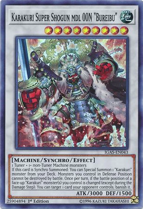 Karakuri Super Shogun mdl 00N "Bureibu" - IGAS-EN043 - Super Rare