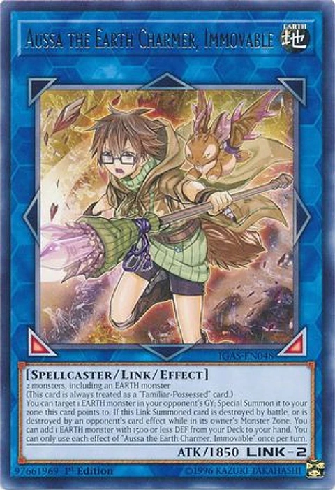 Aussa the Earth Charmer, Immovable - IGAS-EN048 - Rare