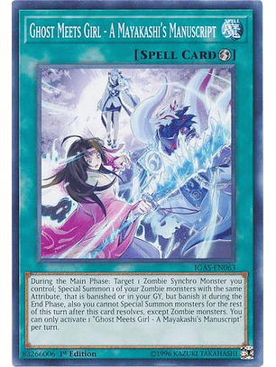 Ghost Meets Girl - A Mayakashi's Manuscript - IGAS-EN063 - Common