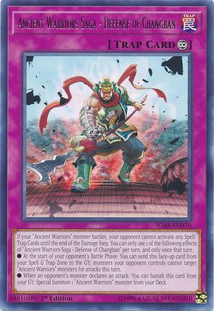 Ancient Warriors Saga - Defense of Changban - IGAS-EN070 - Rare 1
