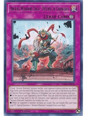 Ancient Warriors Saga - Defense of Changban - IGAS-EN070 - Rare