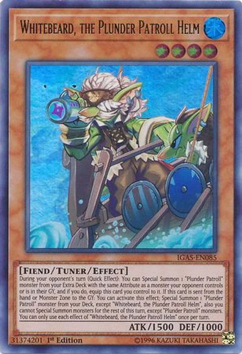 Whitebeard, the Plunder Patroll Helm - IGAS-EN085 - Ultra Rare 
