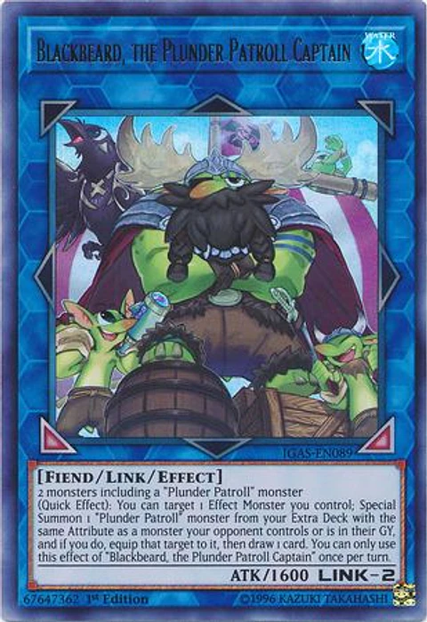 Blackbeard, the Plunder Patroll Captain - IGAS-EN089 - Ultra Rare
