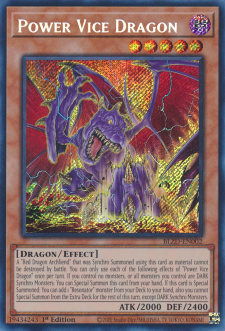 Power Vice Dragon - BLZD-EN002 - Secret Rare 1