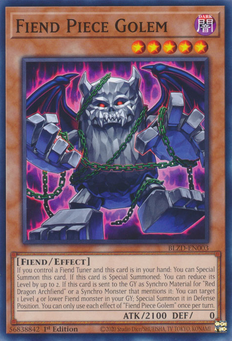 Fiend Piece Golem - BLZD-EN003 - Common 1