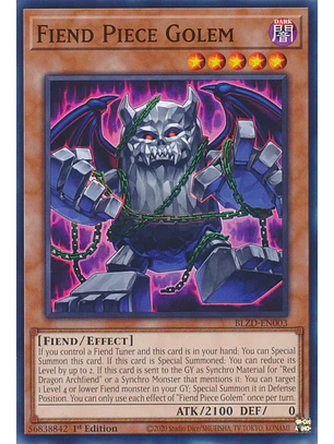 Fiend Piece Golem - BLZD-EN003 - Common