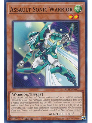 Assault Sonic Warrior - BLZD-EN005 - Common