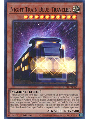 Night Train Blue Traveler - BLZD-EN007 - Super Rare