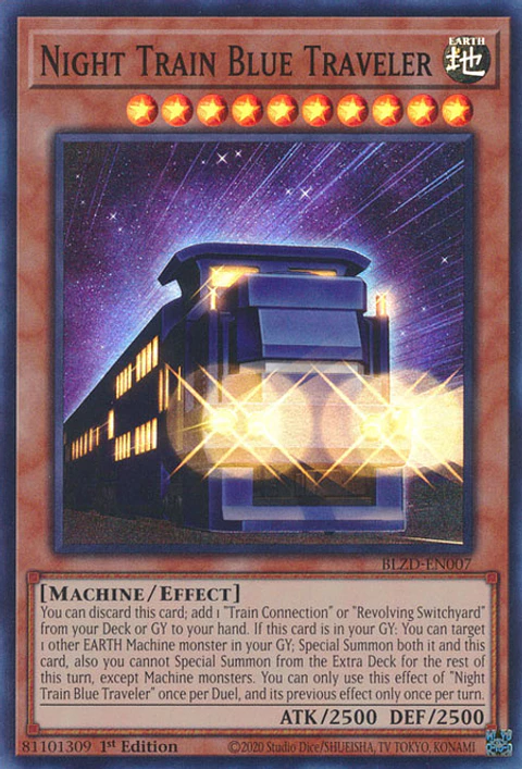 Night Train Blue Traveler - BLZD-EN007 - Super Rare