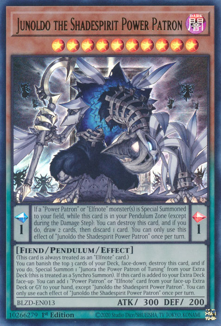 Junoldo the Shadespirit Power Patron - BLZD-EN013 - Ultra Rare 1