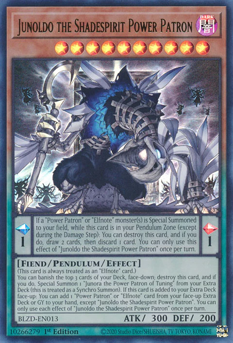 Junoldo the Shadespirit Power Patron - BLZD-EN013 - Ultra Rare