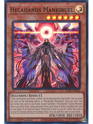 Hecahands Mankibuel - BLZD-EN018 - Super Rare