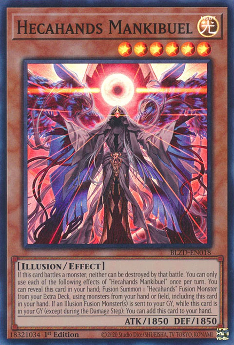 Hecahands Mankibuel - BLZD-EN018 - Super Rare