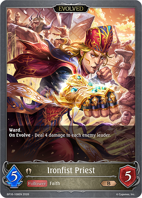 Ironfist Priest (Evolved) - BP16-108EN - Bronze 1