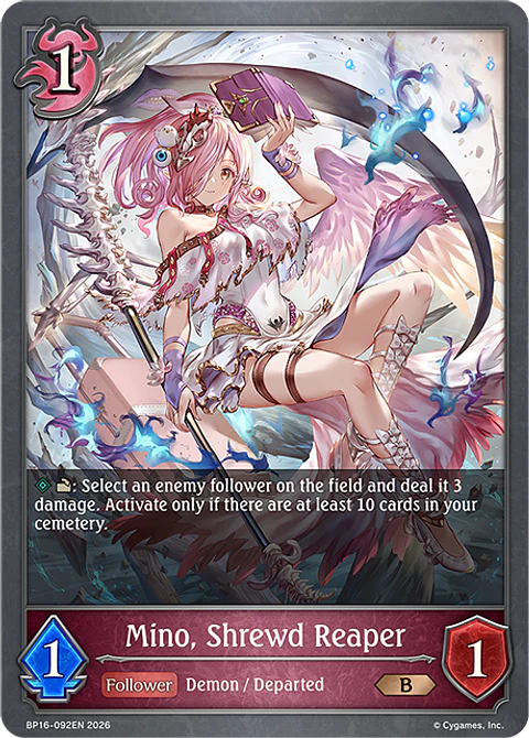 Mino, Shrewd Reaper - BP16-092EN - Bronze