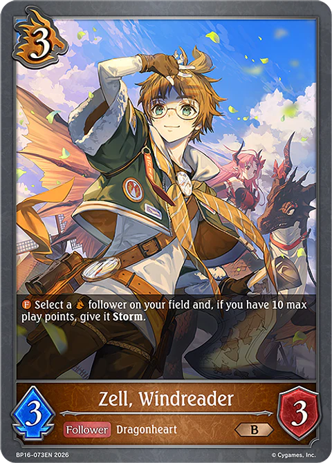 Zell, Windreader - BP16-073EN - Bronze