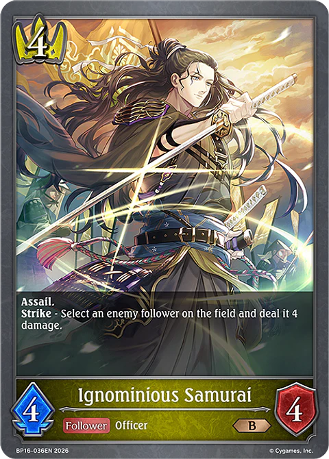 Ignominious Samurai - BP16-036EN - Bronze