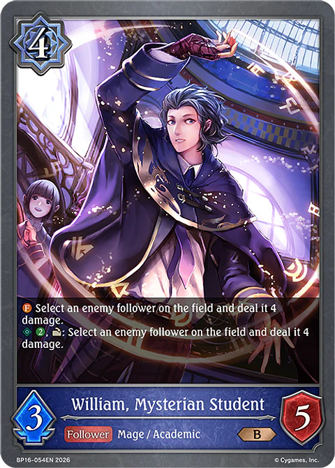 William, Mysterian Student - BP16-054EN - Bronze